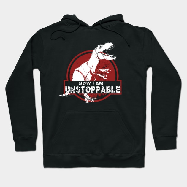 I Am Unstoppable Dinosaur Robotic Claws Hoodie by mohazain